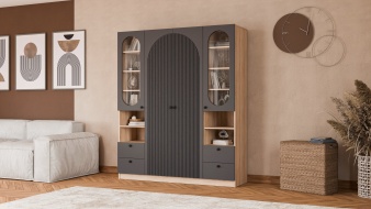 Шкаф распашной Вивьен 24 BMS по индивидуальному заказу