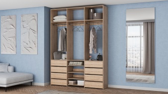 Стеллаж для одежды Мирта 95 BMS