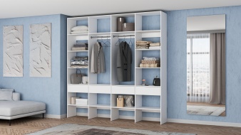 Стеллаж для одежды Мирта 60 BMS без задней стенки