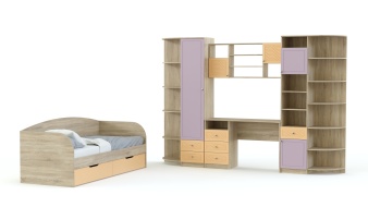 Модульная детская Акварель 3 BMS по индивидуальным размерам