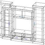 Чертеж Стенка Верона 1.10 BMS