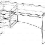 Схема сборки Письменный стол С108 BMS