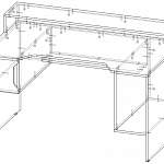 Схема сборки Геймерский стол Мадрид-7 BMS