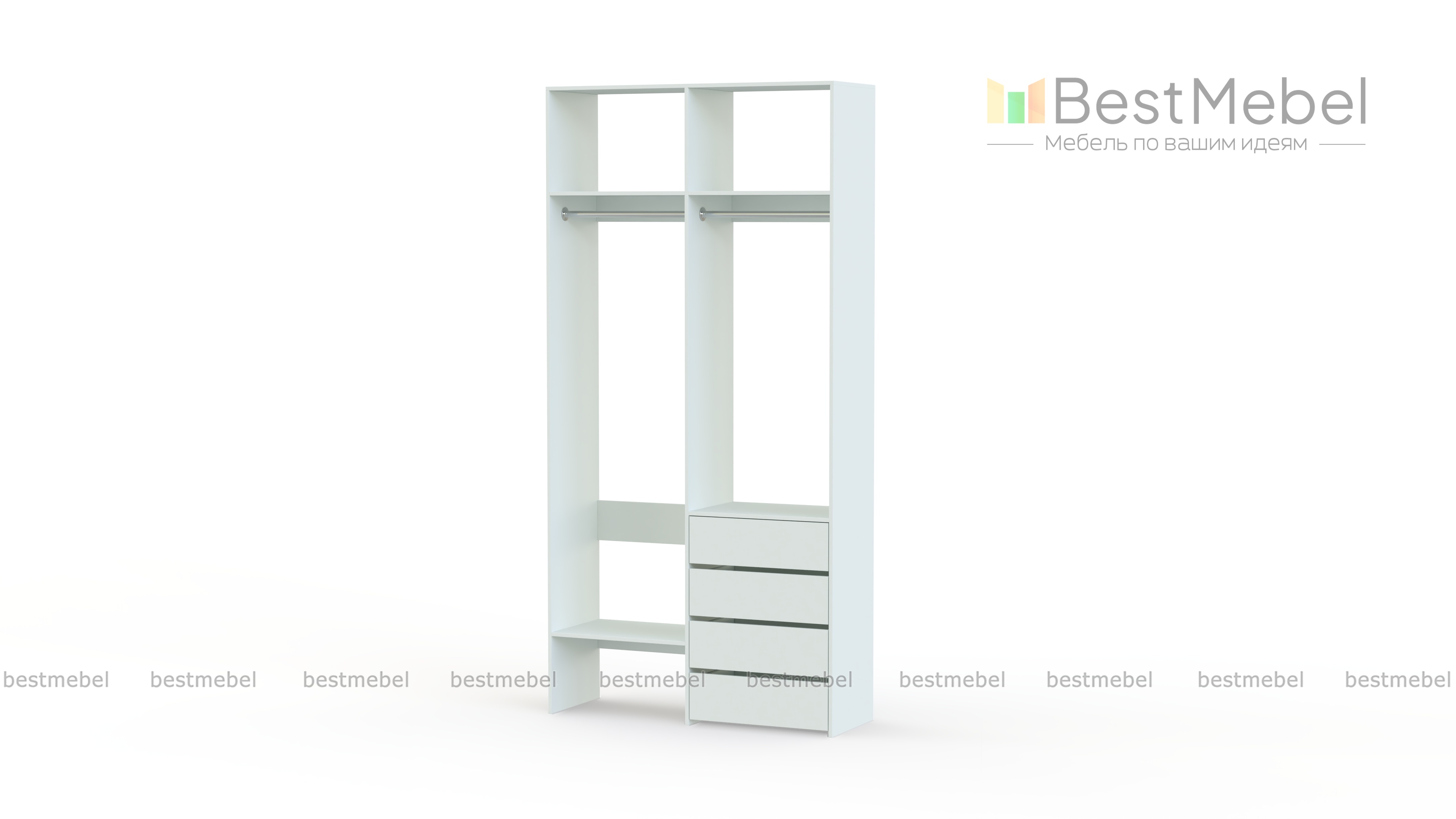 Стеллаж для одежды Мирта 45 BMS