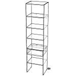 Стеллаж для одежды Мирта 34 BMS