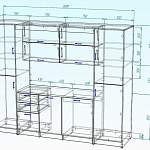 Чертеж Кухня для офиса BMS