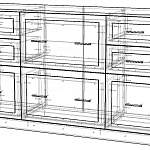 Чертеж Комод Карлос-034 BMS