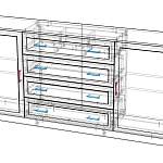 Комод 204.02 BMS (2090х970х400)