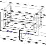 Чертеж Тумба Млайн 3 BMS