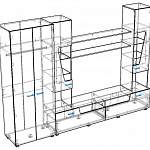 Схема сборки Стенка для гостиной Моника BMS