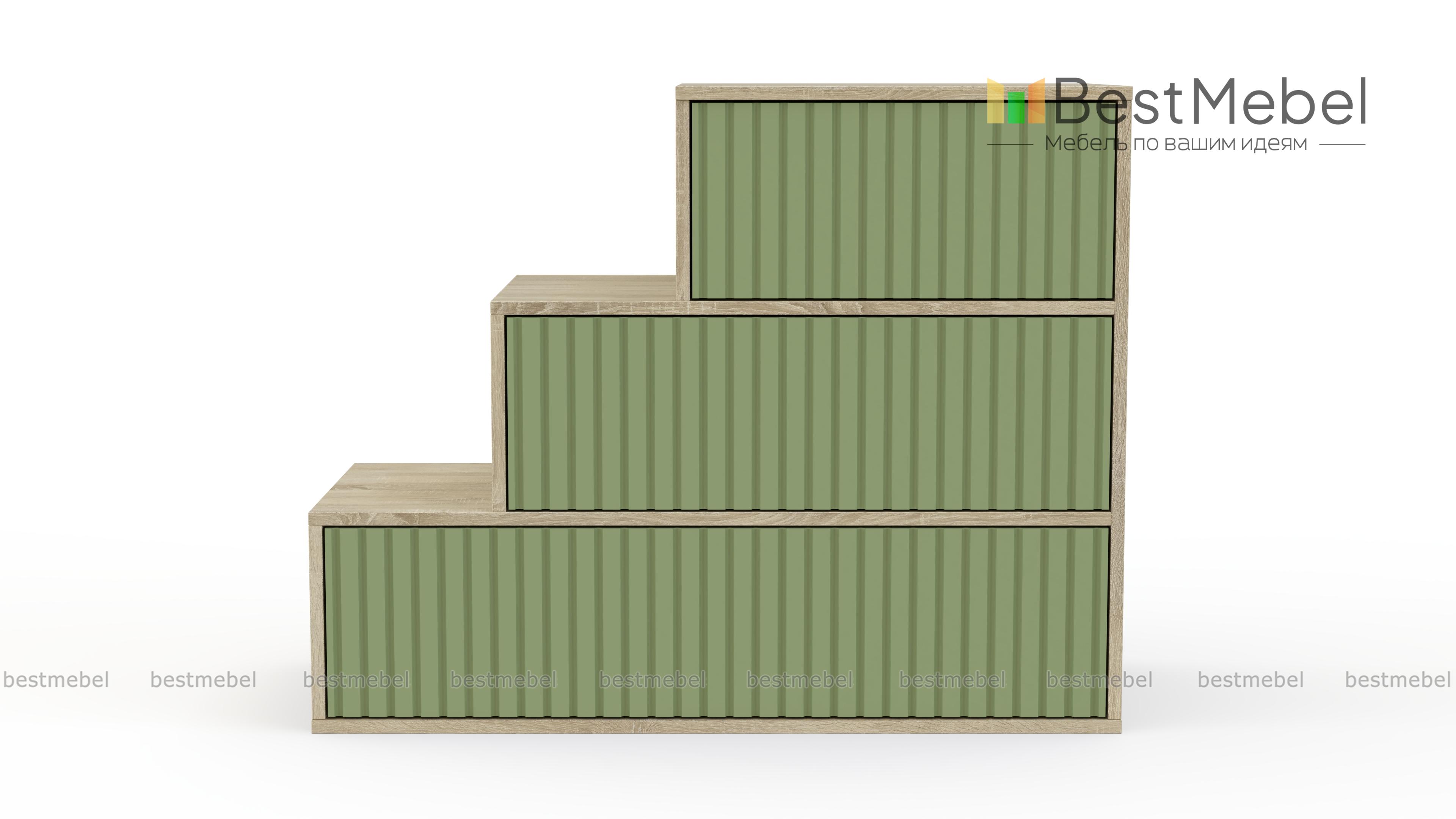 Лестница для кровати Фуксия 2 BMS - Фото