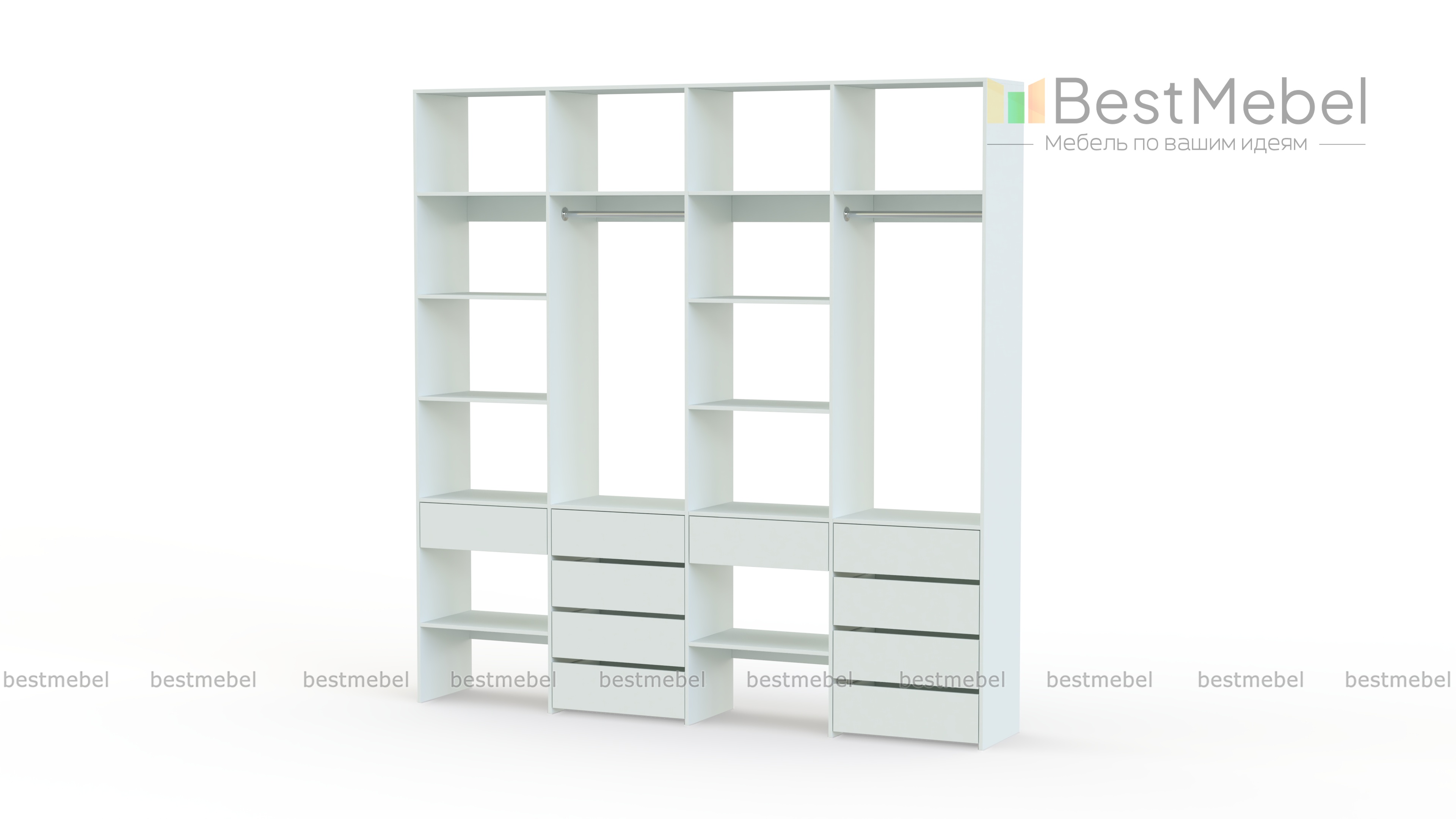 Стеллаж для одежды Мирта 61 BMS