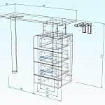Схема сборки Стол маникюрный Брауни BMS
