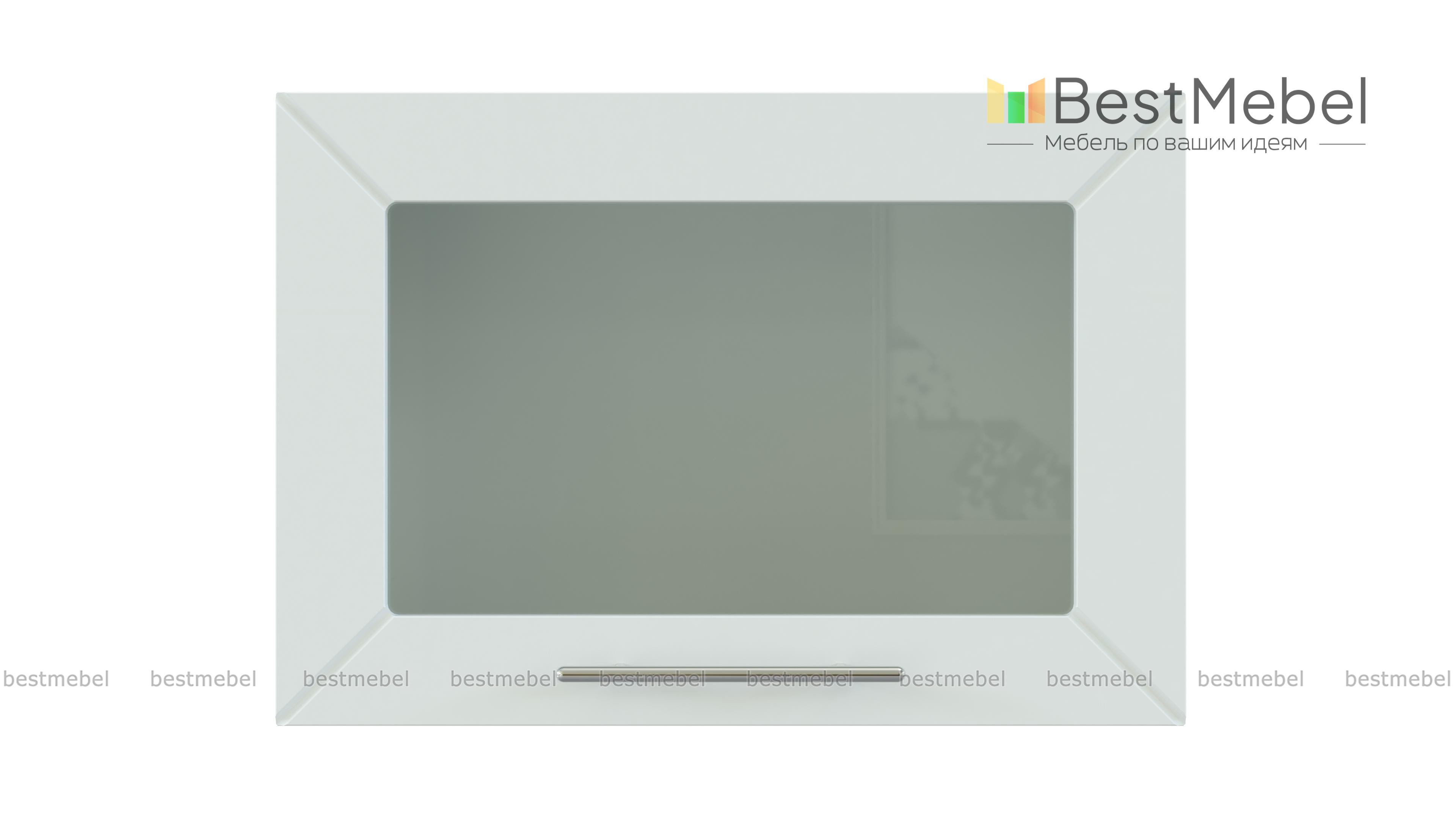 Шкаф верхний горизонтальный остекленный Тетчер BMS - Фото