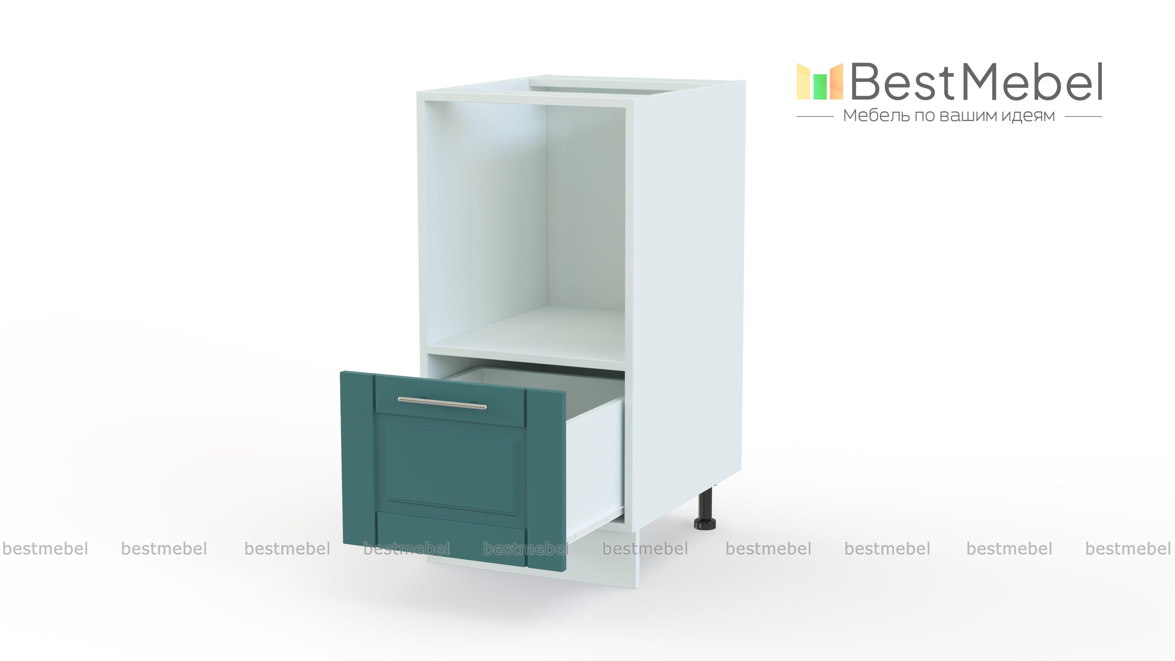 Полупенал под встраиваемую технику 1 ящик Палермо BMS - Фото