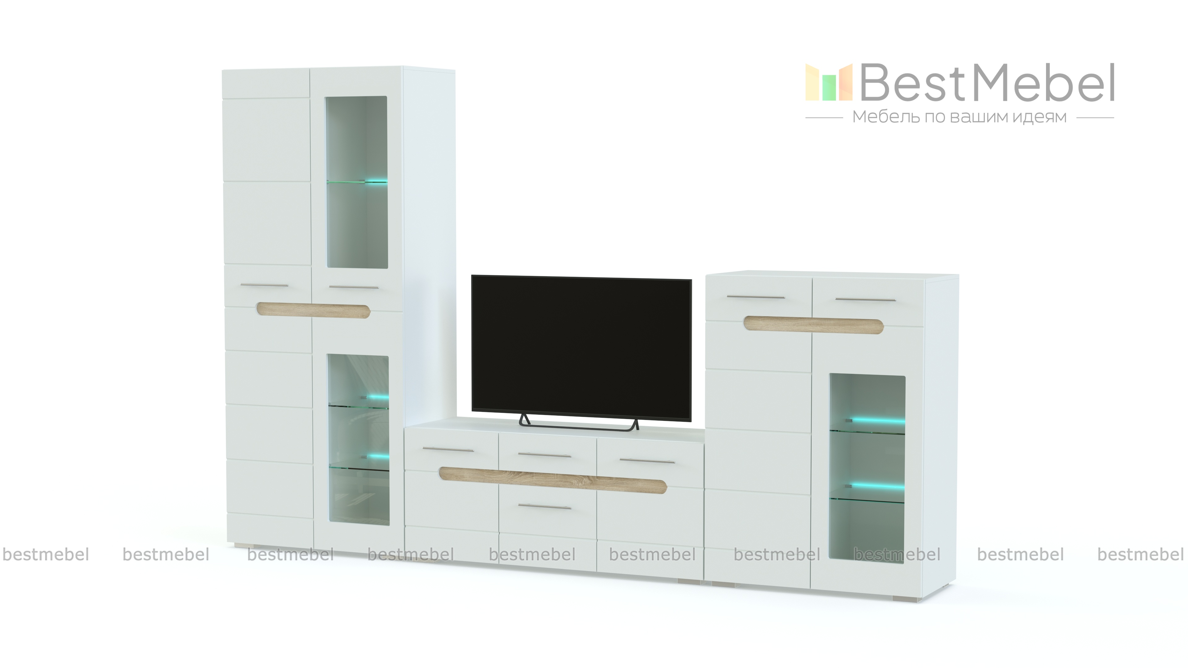 Модульная стенка Бьянко BMS