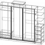 Чертеж Шкаф-купе Дональд 7 BMS