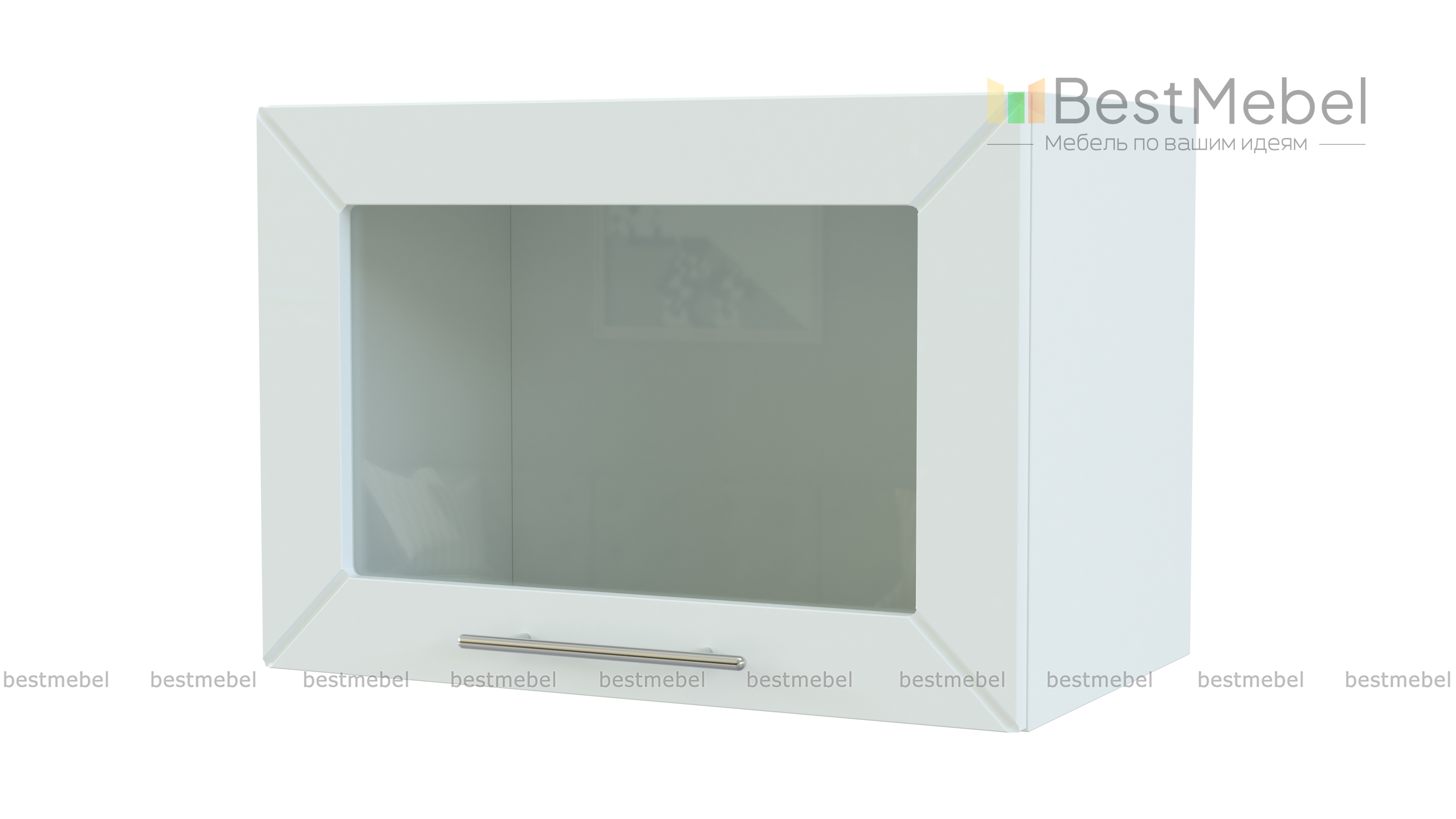 Шкаф верхний горизонтальный остекленный Тетчер BMS