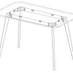 Схема сборки Кухонный стол Бонн 16 BMS